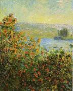 Claude Monet Flower Beds at Vetheuil oil on canvas
